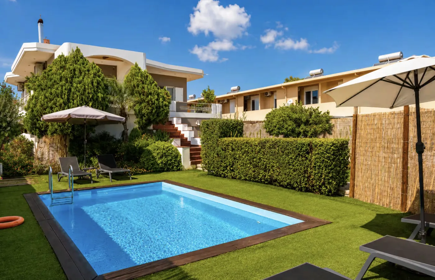 Garden view from Villa Morea